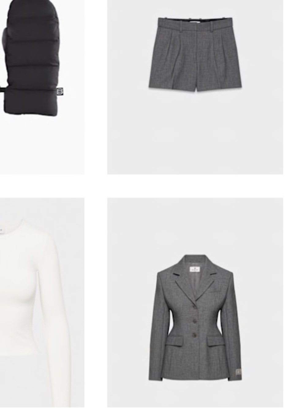 Aritzia pleaded mini shorts